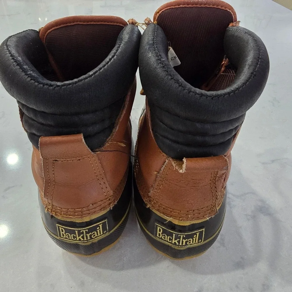 BackTrail Leather Duck Boots | Thermolite Insulated Waterproof Rain/Snow Size 7